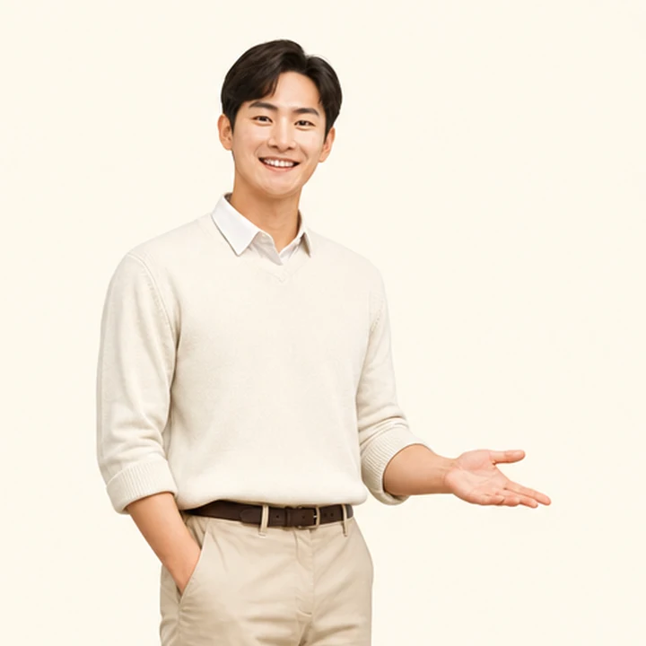 저신용 중고차 장기렌트카 상담 신청을 안내하는 담당자